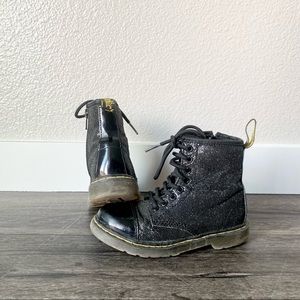 Dr. Martens ‘Pooch’ Girls Sparkle Combat Boots